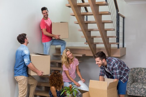 Removal team preparing a home move in Crayford