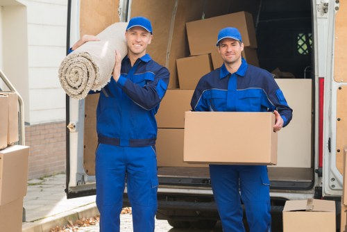 Careful loading of household items during a Crayford house move