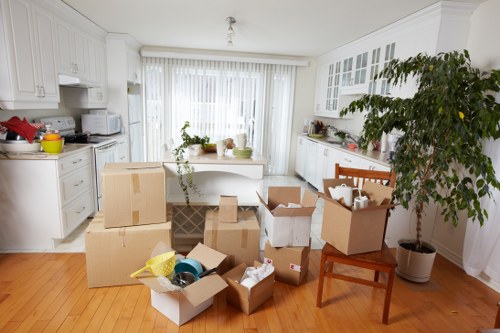 Waste removal and lawful disposal materials prepared for transport
