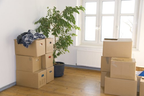 Commercial removals team handling office equipment
