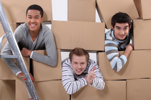 Local movers planning a furniture collection with parking and access in mind