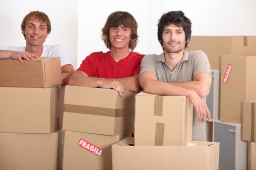 Careful loading of household furniture for transport in Crayford