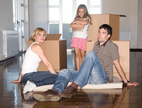 Careful loading of belongings for a local flat removal in Crayford